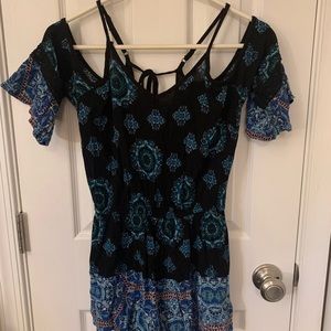 Cute top. Black and blue.  Size small.